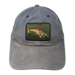 Trxstle Slideback Baseball Cap Blue One Size Adjustable Embroidered 6 Panel